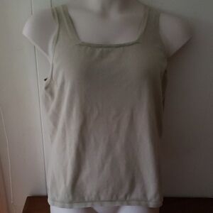 Choice of Plus Women's Rib Knit 100% Cotton Sleeveless Tank Top 2 colors avail